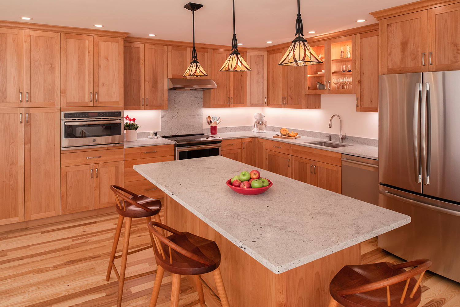 Net Zero Home in Brunswick Maine kitchen